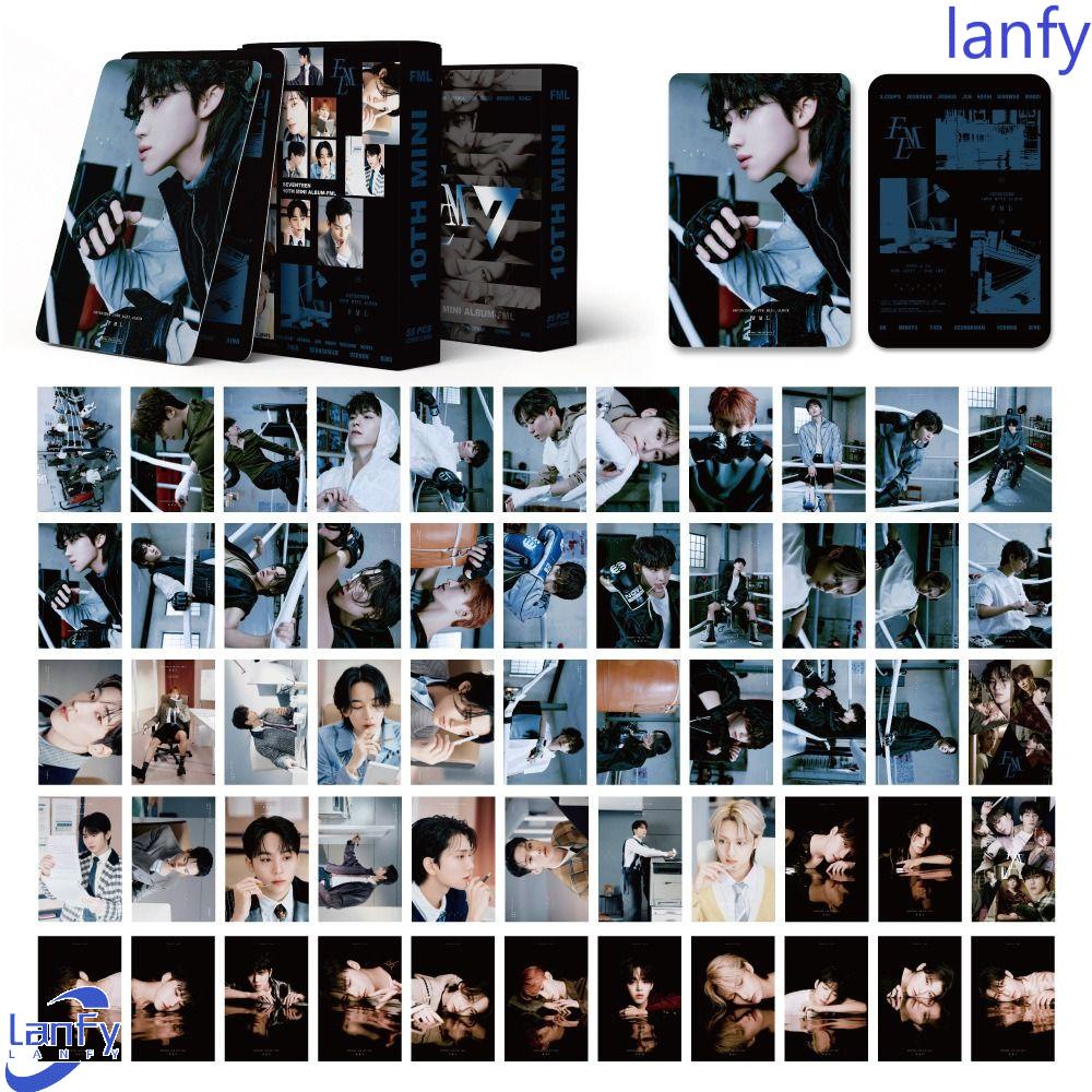 Lanfy Lomo Card Set Flash Gift Card Ulang Tahun Kekinian Hd Album Foto Kartu Fashion Boys Group Collector Card Cetak Kartu Hd Idol Photo Seventeen Kartu Lomo