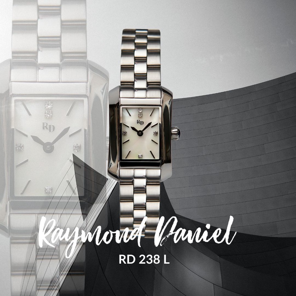 Raymond Daniel RD 238 Jam Tangan Wanita All Solid Stainless Steel Original Garansi 1 Tahun