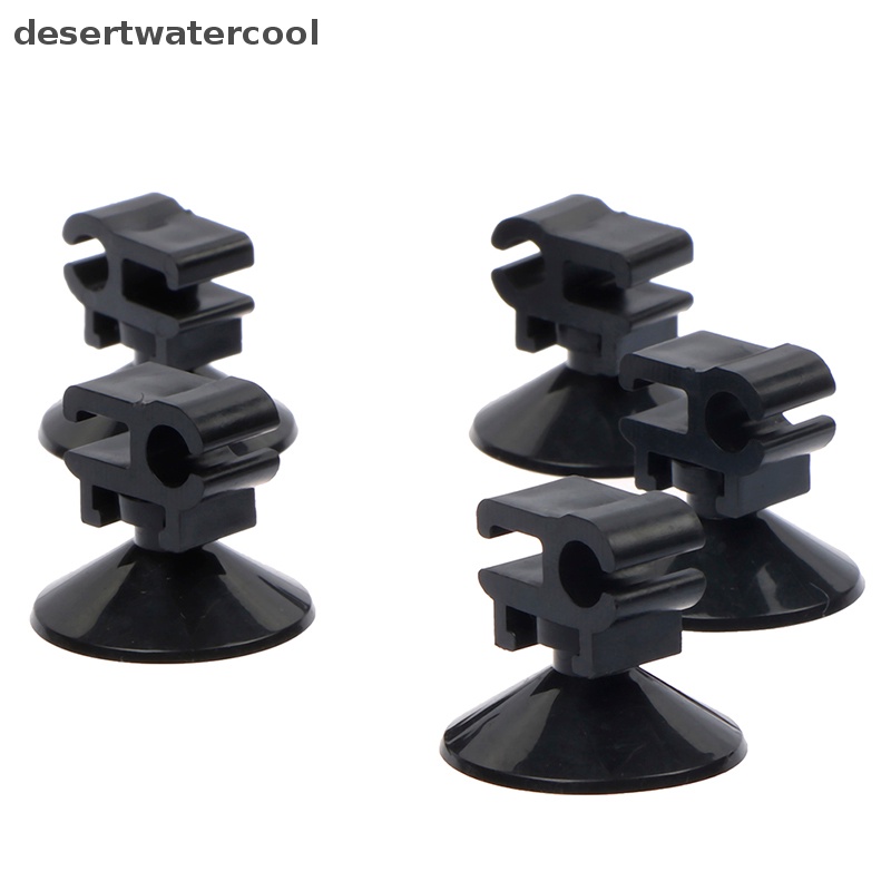 Deid 5PCs Aquarium Suction Cup Klip Tabung Gesper Ikan Kawat Selang Pompa Sucker Martijn