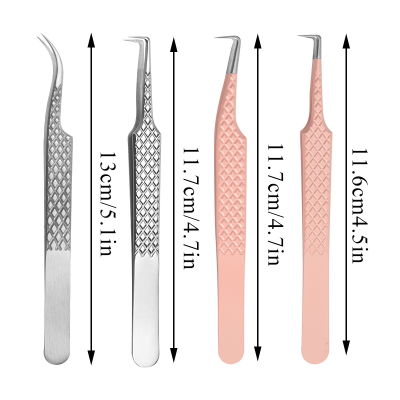 Pinset Bulu Mata Stainless Presisi Tinggi Stabil Pinset Elastisitas Tinggi Alat Okulasi Bulu Mata Nyaman Tahan Lama Alat Bulu Mata