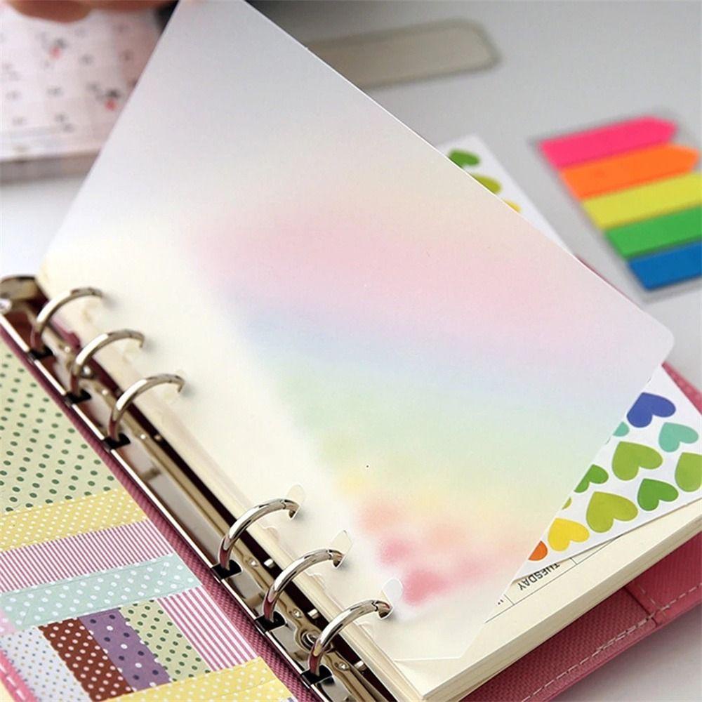 Mxbeauty Pembatas Notebook Universal 2Pcs Papan Transparan Agenda Halaman A5 A6 A7 B5 A4 Planner Separator