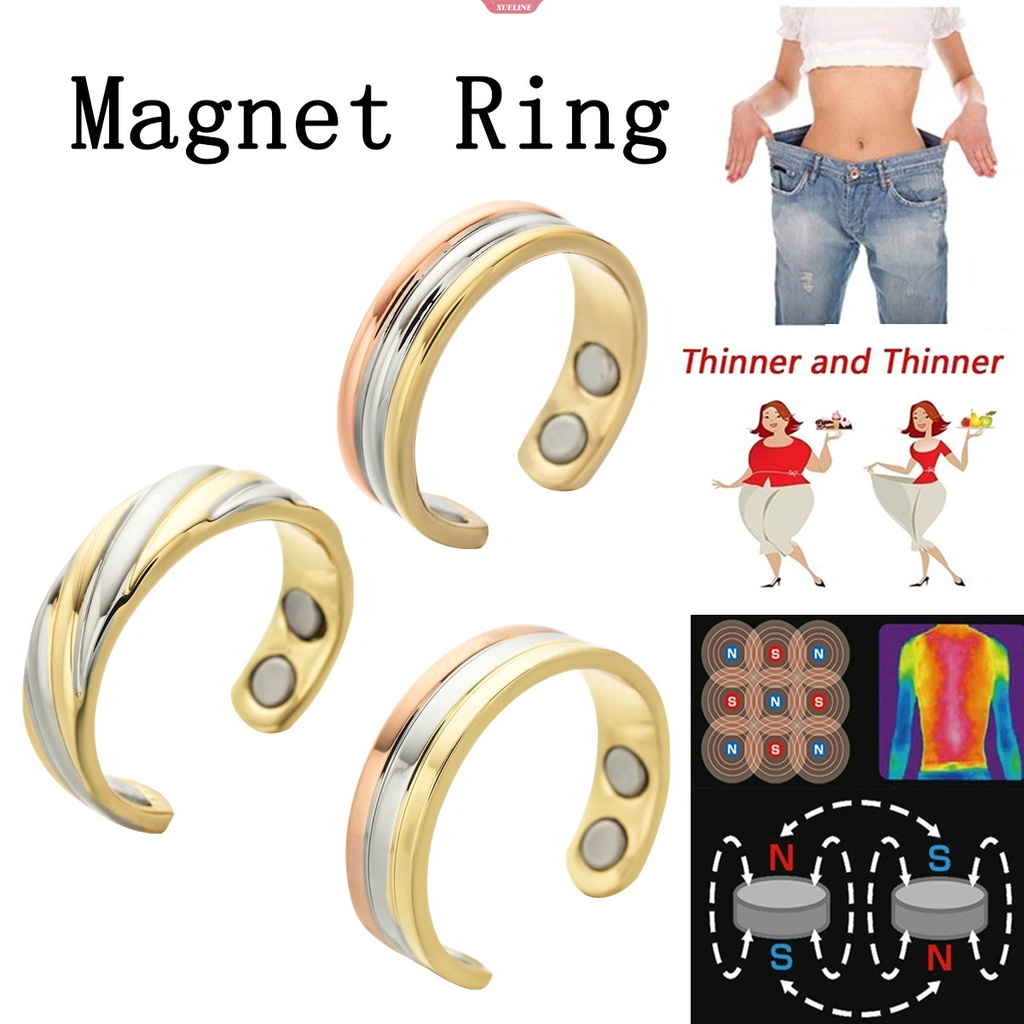 Cincin Terapi Magnet Wanita Pria Fashion Pelangsing Pembakar Lemak Pembukaan Rings Limfithatic Detox Magnetic Ring Perawatan Kesehatan Perhiasan [ZXL]