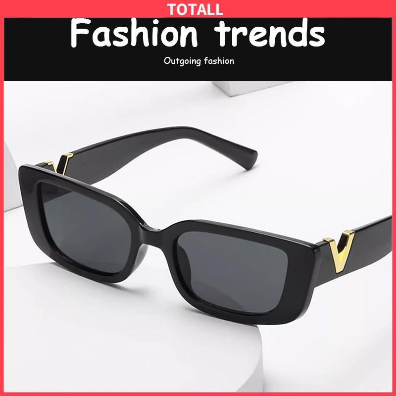 COD Kacamata Hitam INS Fashion Kacamata Hitam Retro Gaya Sunglass Dengan Women-Totall