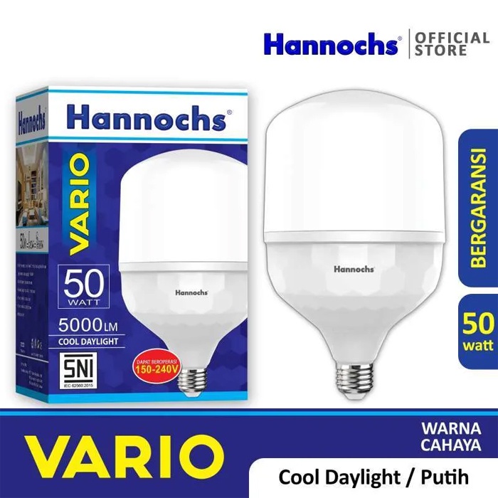 HANNOCHS LAMPU LED VARIO 6/12/18/24/30/36/45/50 WATT - CAHAYA PUTIH