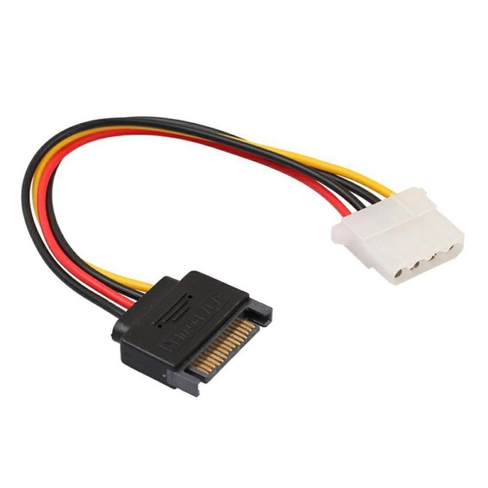 Kabel Adapter PSU Power SATA to Molex, Power SATA Male to Molex IDE
