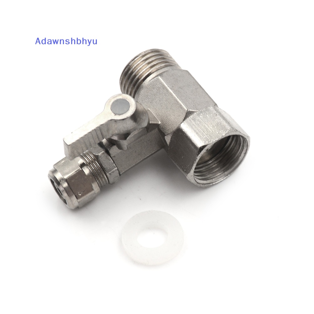 Adhyu New Adaptor Penjernih Filter Air Umpan Ro1/2 ''Ke3/8'' Ball Valve Faucet Tap Safe ID