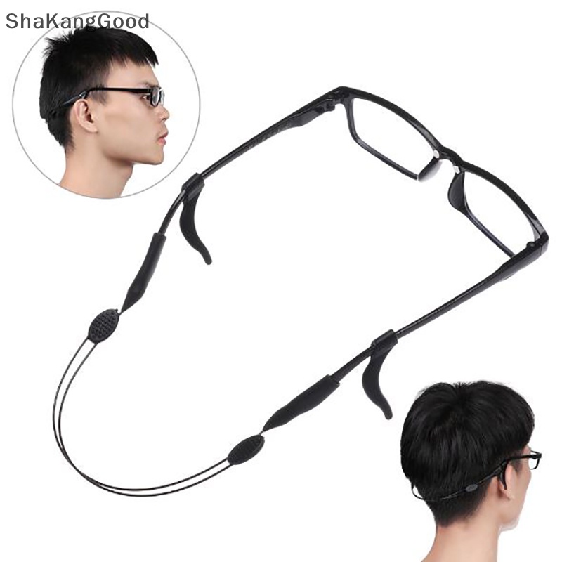 Skid 1set Scalable Silikon Olahraga Kacamata Tali String Holder Eyewear Lanyard SKK