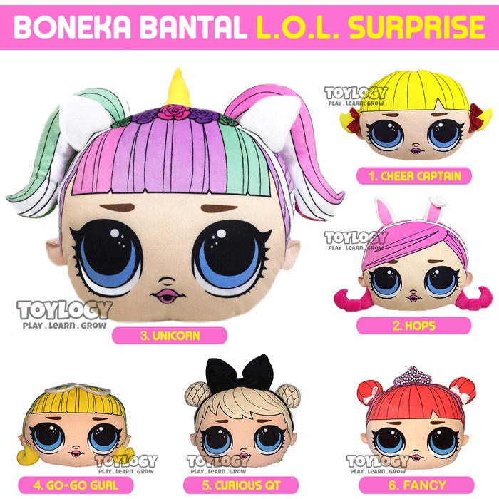 DISKON/ Bantal Kepala Karakter Surprise Anak Perempuan Lucu - Pillow Surprise