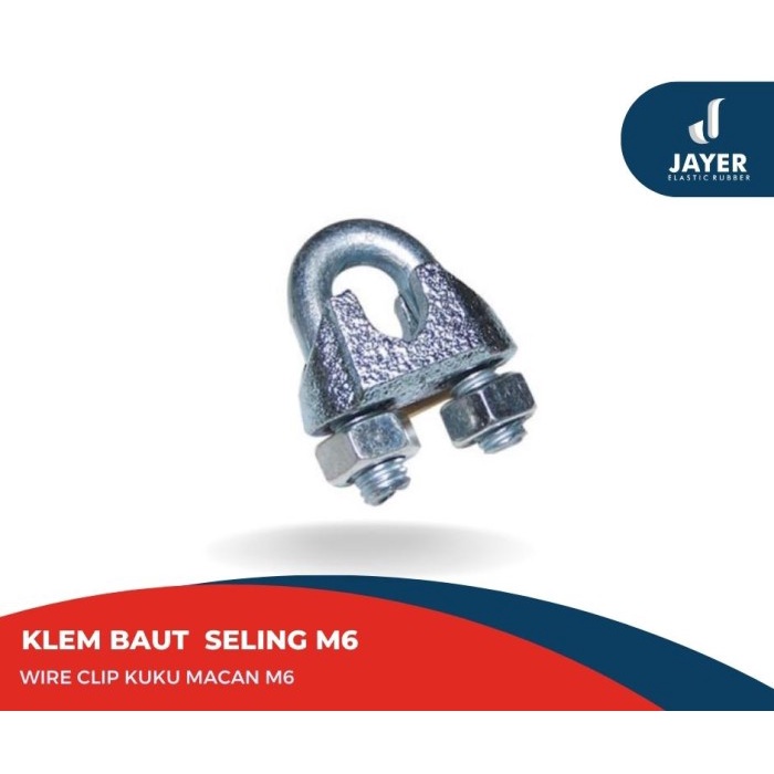 Wire Rope Clip kuku macan Galvanis / Klem seling / klem kawat