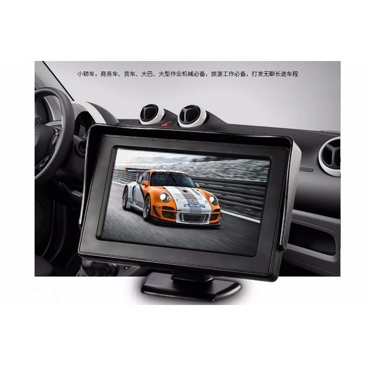 Mini TV Desktop 4.3 / 5 inch Car Parking Display TFT LCD Color Rearview Monitor for DVD, GPS, Camera