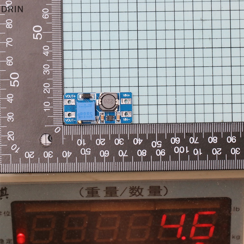 Dr DC-DC Modul Boost Adjustable 2A Boost Plate Step Up Module Dengan/Tanpa MICRO USB 2V-24V Ke 5V 9V 12V 28V vn