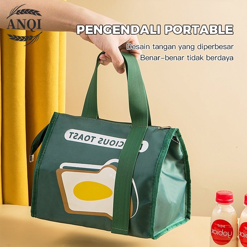 ANQI 1888 TAS BEKAL MAKANAN ANAK LUNCH BAG TEMPAT BEKAL ANAK TEMPAT PENYIMPANAN MAKANAN TAS LUNCH BOX