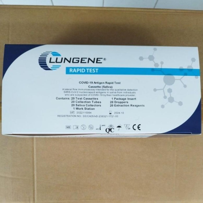 Lungene Saliva Antigen Rapid Test Cara Pakai Air Liur