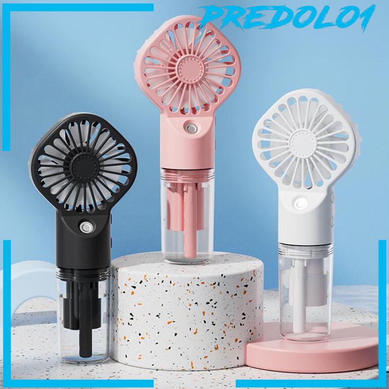 [Predolo1] Kipas Angin Misting Portable 4speed Untuk Travel, Meja, Camping Semprotan Air