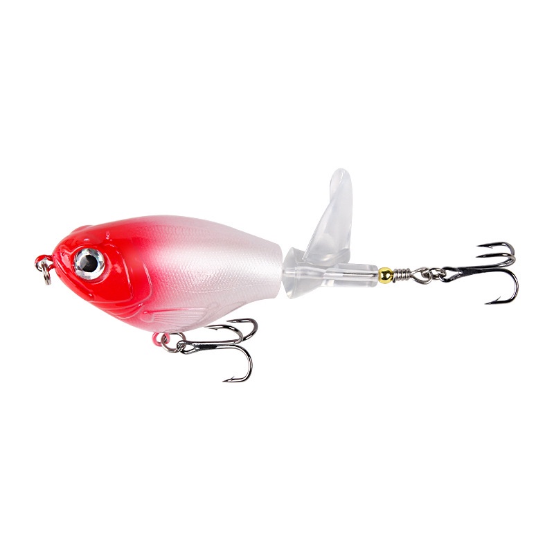 Vansinoy Umpan Pancing 11.5g/16g Rotating Tail Popper Floating Lure Propeller Traktor Sea Fishing Lure Umpan Keras Mengambang Air Pensil Jalan Sub Umpan O