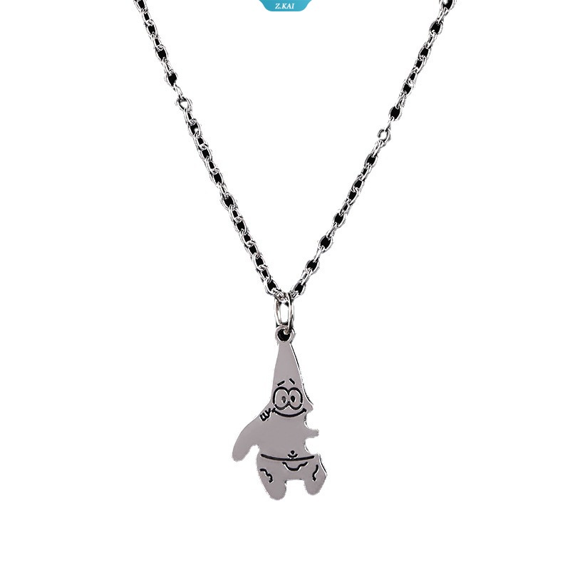 Kawaii Spongebob Squarepants Aksesoris Kalung Patrick Star Anime Lucu Kecantikan Pasangan Pacar Kalung Mainan Untuk Hadiah Anak Perempuan [ZK]