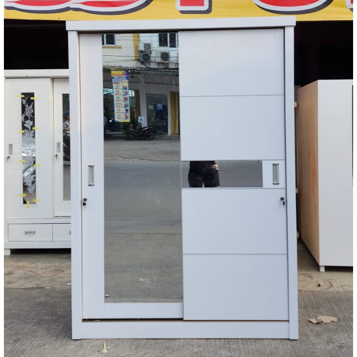 Lemari Baju Bahan HPL / Lemari Pakaian HPL 2 Pintu / Jumbo