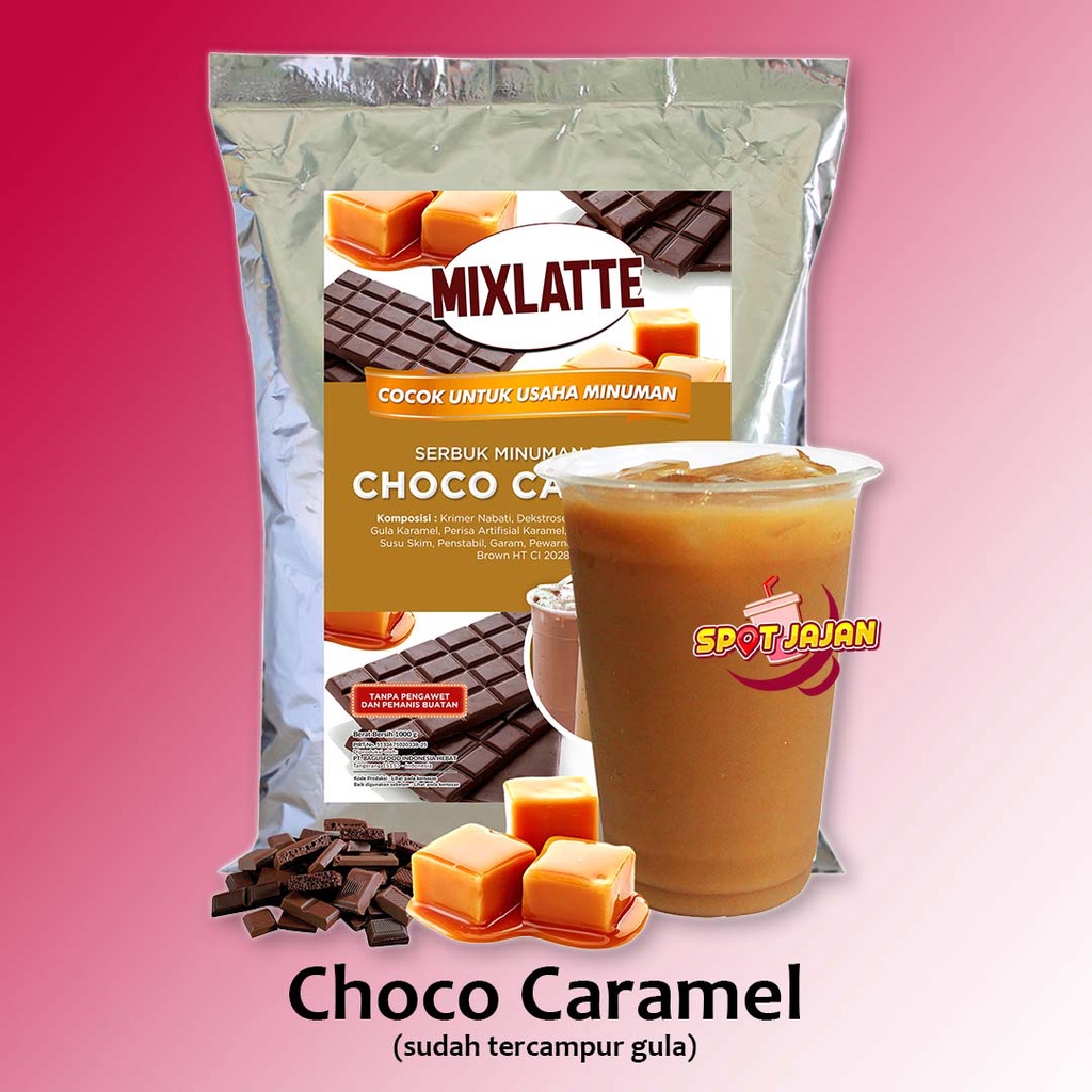 

MIXLATTE Choco Caramel 1 kg Bubuk Minuman Dengan Gula / Serbuk Instan Rasa Cokelat Karamel