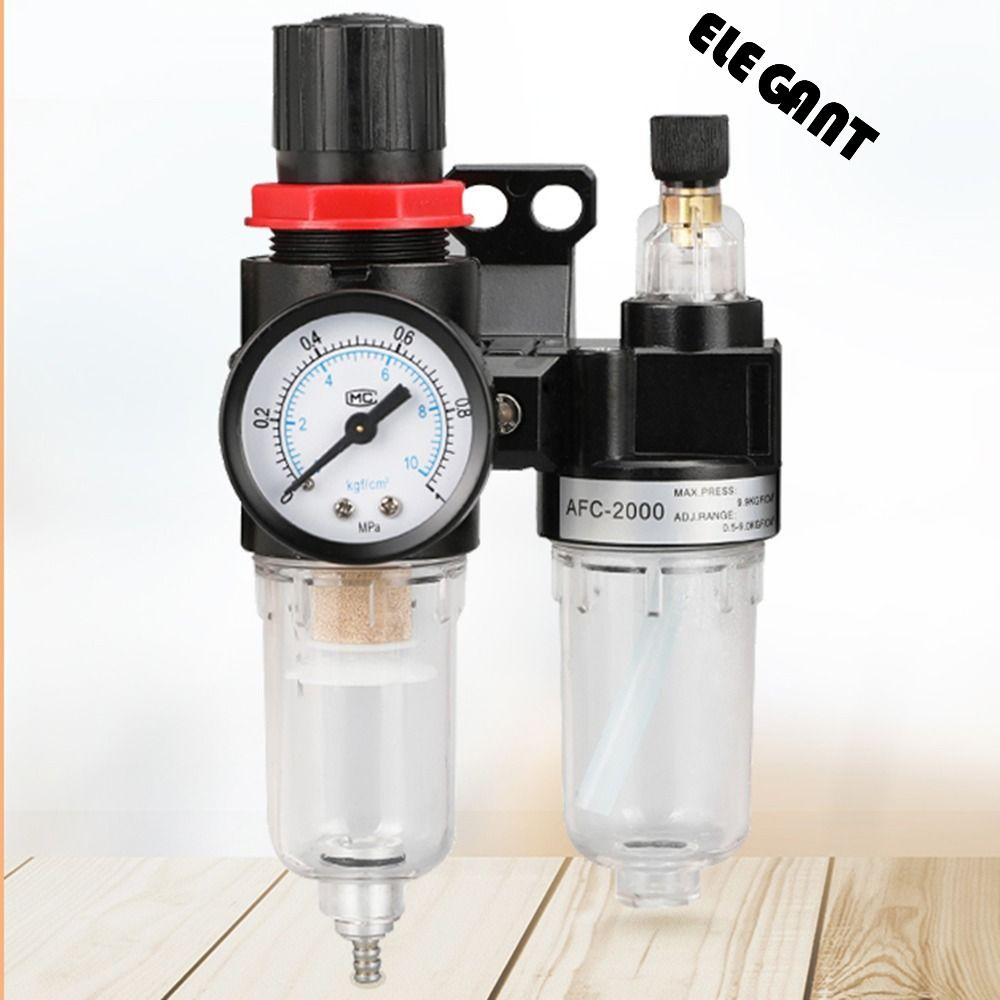 [Elegan] Katup Pengurang Pemisah Air Minyak Selang Udara Filter Filter Regulator Perawatan Udara Filter Pemisah Kelembaban Regulator Air Minyak Pneumat Filter