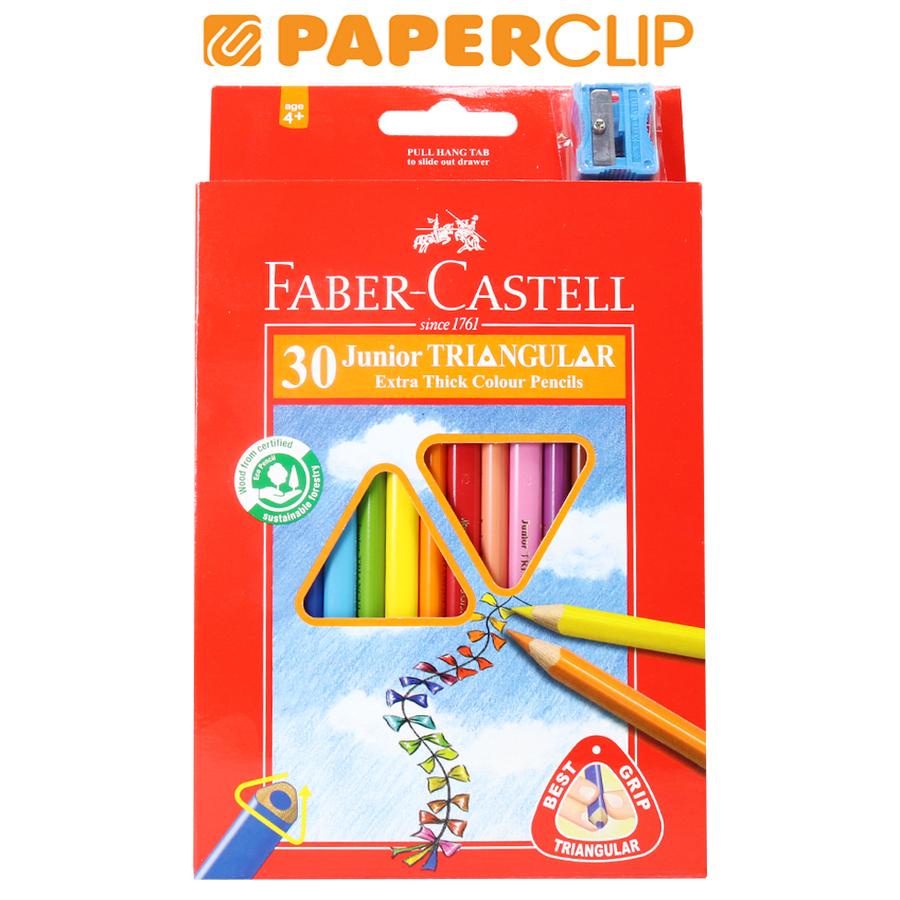 

PENSIL WARNA FABER CASTELL JUNIOR TIANGULAR 116538-30 30C