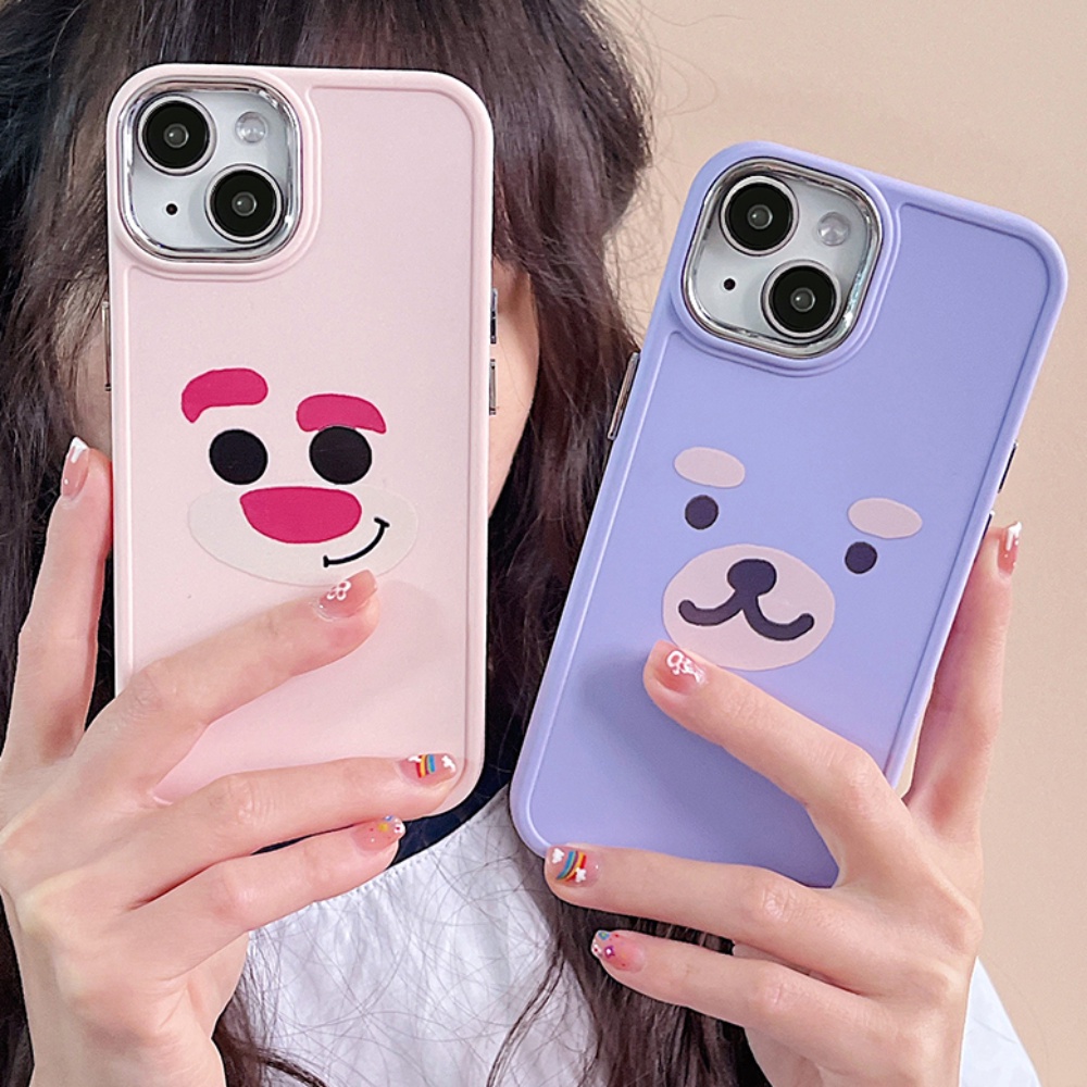 Casing IPhone Emoji Beruang Lucu Imut Kompatibel Untuk Iphone11 Casing14 Pro Max Ip13 Pro Max Iphone12 IPhone 11pro Max IPhone X XS Ip XS Max Xjavascript: R Back Cover Shell