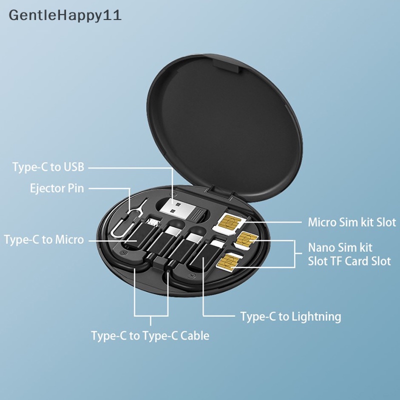 Gentlehappy 5in1 60w Fast Charging Kotak Penyimpanan Kabel Data Tempat Handphone Storage Box id