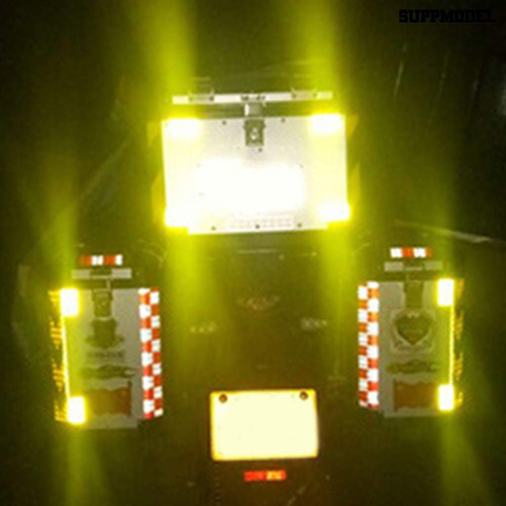 [SM Auto] 10Pcs Stiker Reflektif Bentuk Persegi Tahan Air Ditempel Kencang Stiker Reflektif Dekoratif Untuk Sepeda