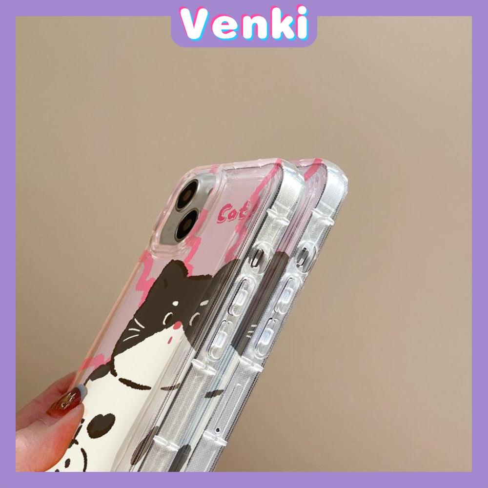 VENKI - For iPhone 11 Case Clear Phone Case TPU Soft Case Airbag Shockproof Protection Camera Cute Kitten Puppy Compatible with iPhone 14 13 Pro Max iPhone 12 Pro Max XR XS  8Plus