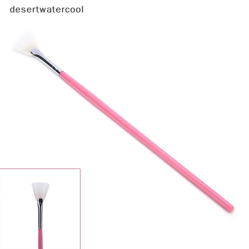 Deid 1pcs Nail Art Pen Paing Menggambar Glitter Gradient Brushes Bentuk Kipas Brush Martijn