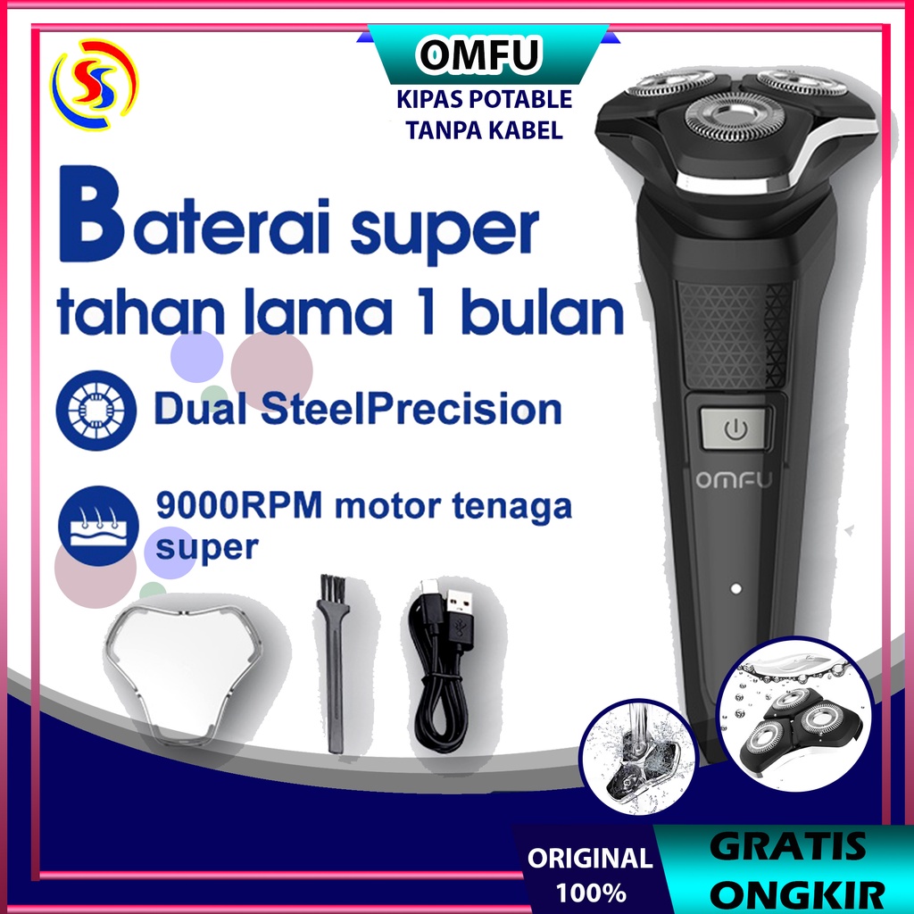 Omfu Alat Ukur Rambut Cukur Jenggot Shaver Cukuran Jenggot Elektrik SV03
