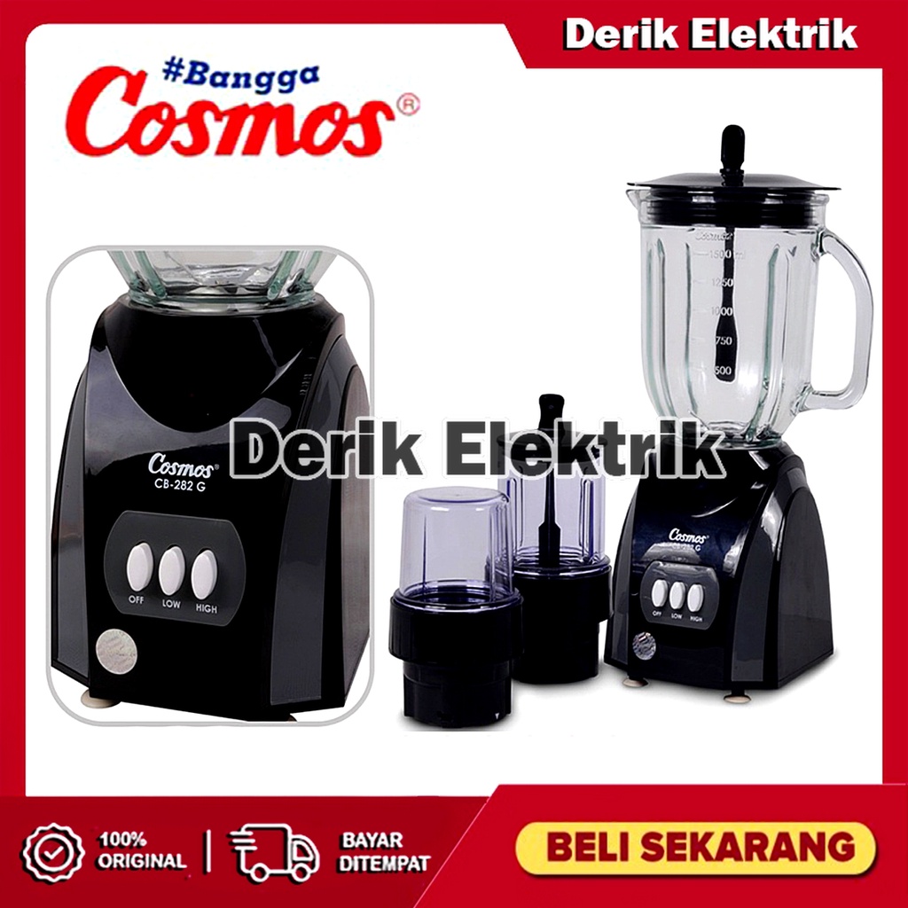 COSMOS BLENDER CB282G / CB-282G / CB 282G (KACA / 2 LITER) GARANSI RESMI