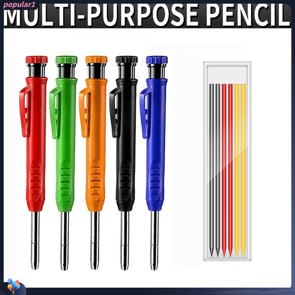 Populer Pena Coret Tukang Kayu Untuk Deep Hole Scriber Mechanical Pencil Stand Marker Pensil