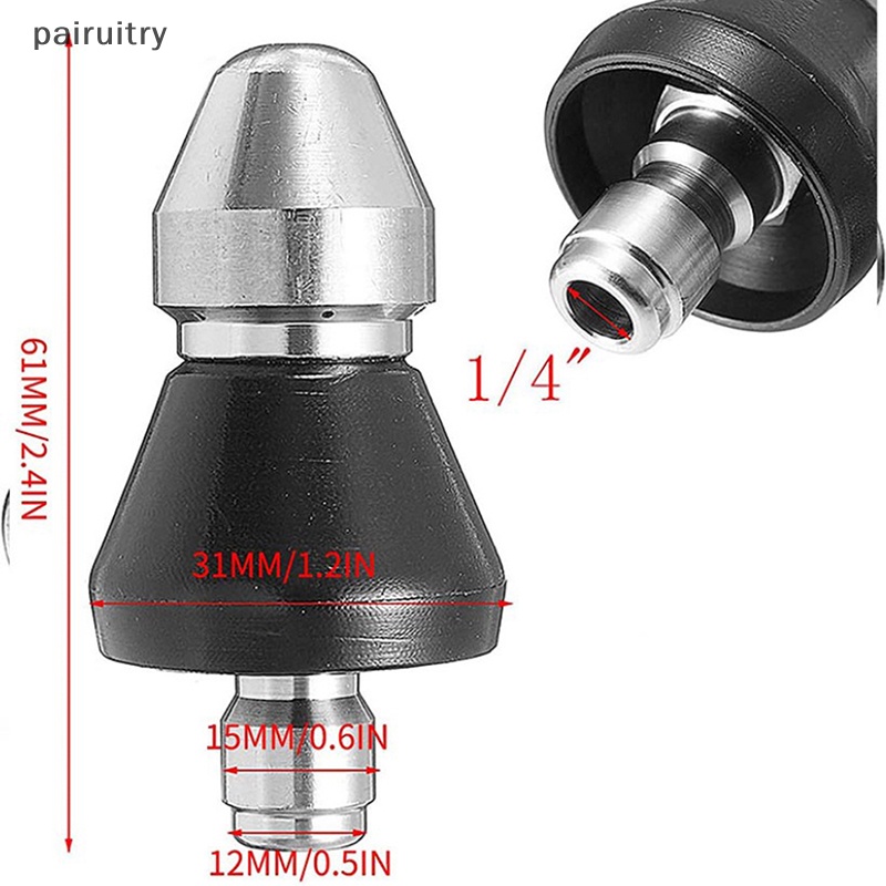 Nozzle Pembersih PRT High Pressure Sewer 1/4 ''Quick High Pressure Washer Jet Head PRT