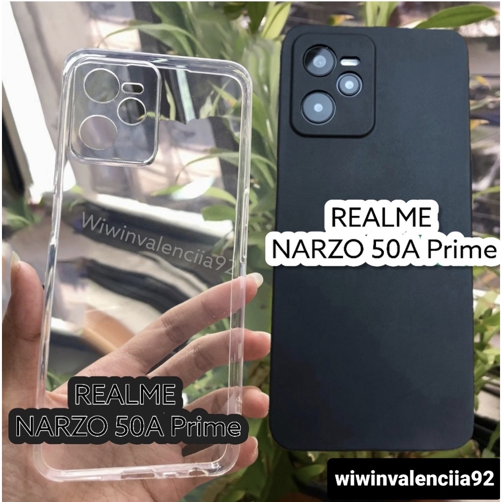 Softcase ULTRA Thin PC Black Or Clear REALME NARZO 50A PRIME 50i/C55/C35/C31/C30s/C30/C33 Soft Case Ultra SLIM Thin Bening TRANSPARANT Hitam Matte Doff Silicone-Silikon Protecth Camera/Pelindung Kamera Tipis TPU HD Plus A 5G 4G i S 50 Cover