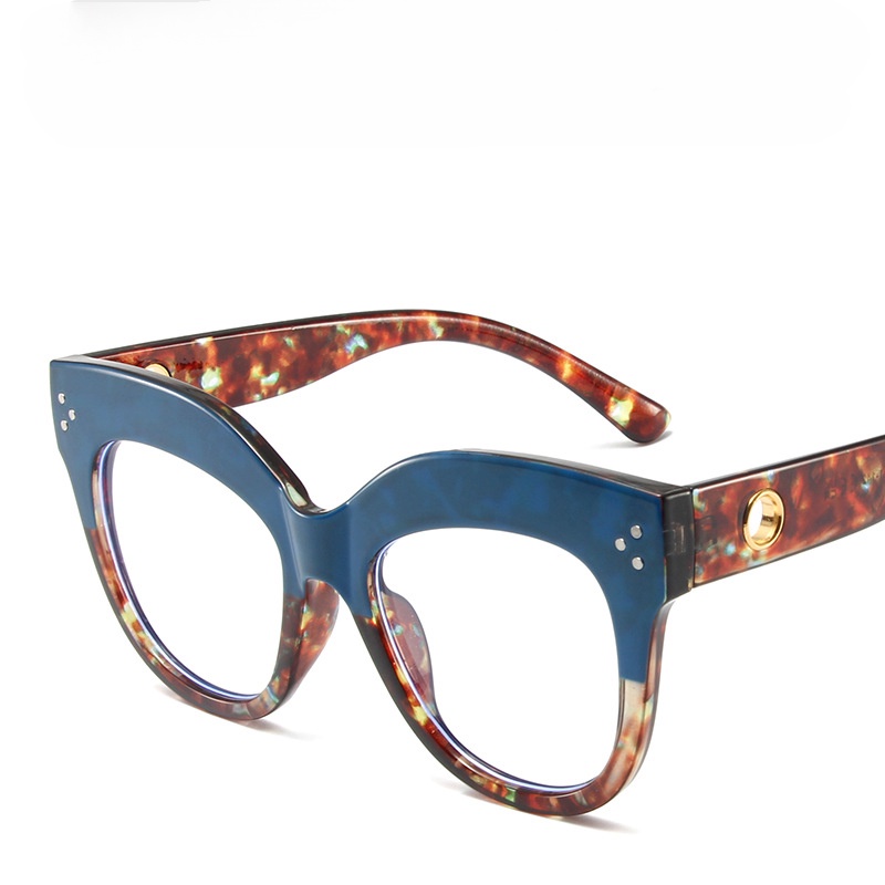 Retro anti-Cahaya Biru Kacamata Bingkai Besar Miding Kacamata Bingkai Kacamata Eropa Dan Amerika