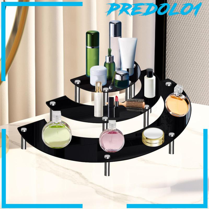 [Predolo1] Stand Display Cupcake Dessert Setengah Bulan Bahan Akrilik Untuk Pernikahan Rumah