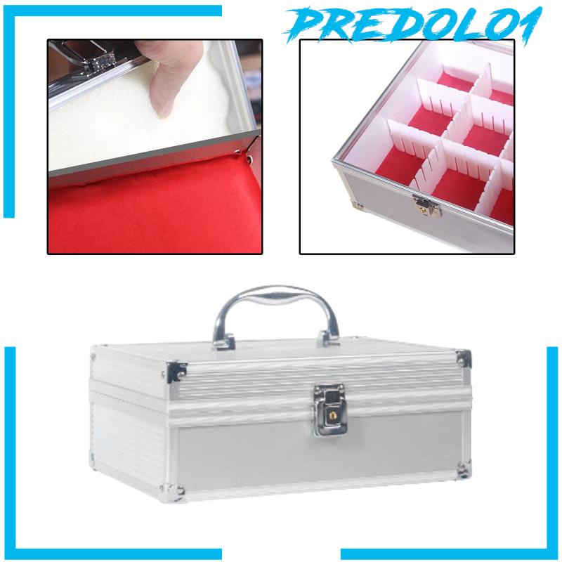 [Predolo1] Stamps Lock Box Portable Locker Chest Untuk Pasport