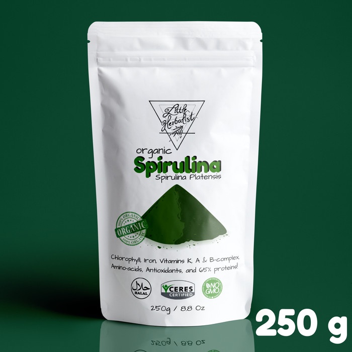 

N.E.W Bubuk Spirulina Organik / Organic Spirulina Powder - 250 grams