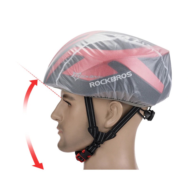 459 ROCKBROS 20001 Windproof Rain Bicycle Helmet Cover - Sarung Helm