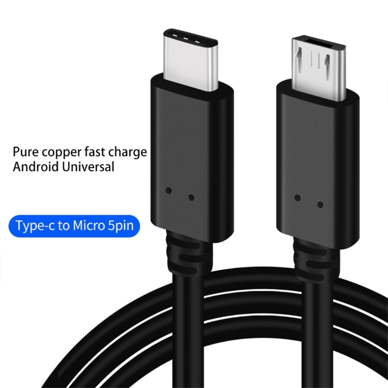 Gro Fast-Charging TypeC to Micro-USB Kabel2 4A- Jalur Data Quick Charge Arus Tinggi