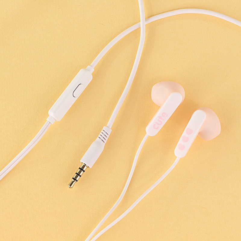 [ KI 370 ] Set Headset Earphone motif girl so imut  + Wadah penyimpanan Earphone Motif