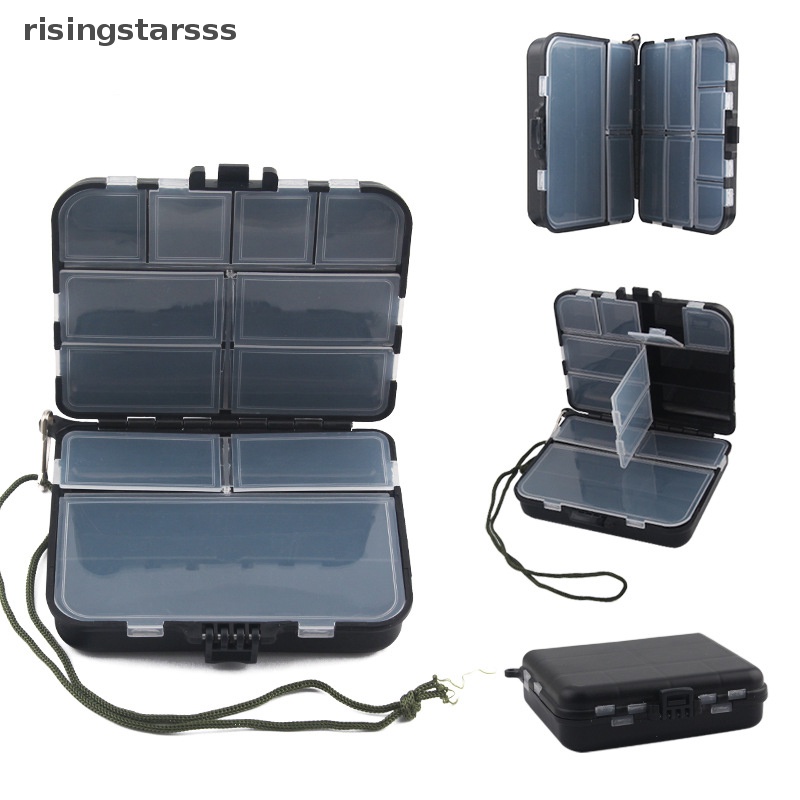Rsid Span-new Mini Tempat Penyimpanan Terbang Fishing Tackle Box Memancing Sendok Kait Umpan Kotak Penyimpanan Aksesoris Pancing Jelly