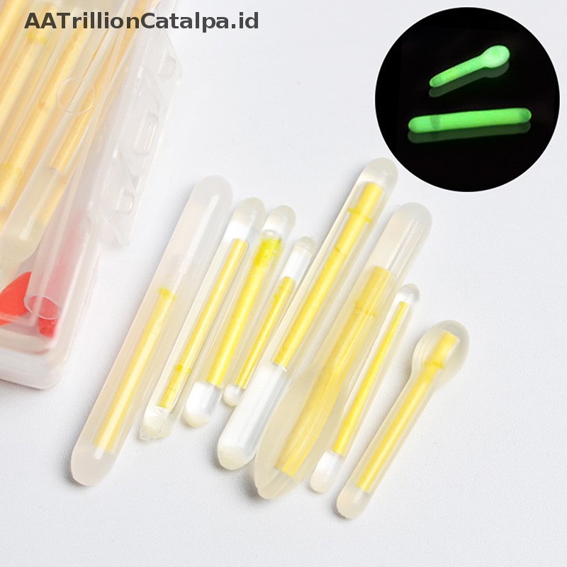 Aatrillioncatalpa 10pcs Kotak Kunangkunang Untuk Memancing Mengapung Lampu Neon Lampu Malam Mengapung Batang Lampu Gelap Glow Stick Pesca Tongkat Banyak Berguna Memancing Tackle ID