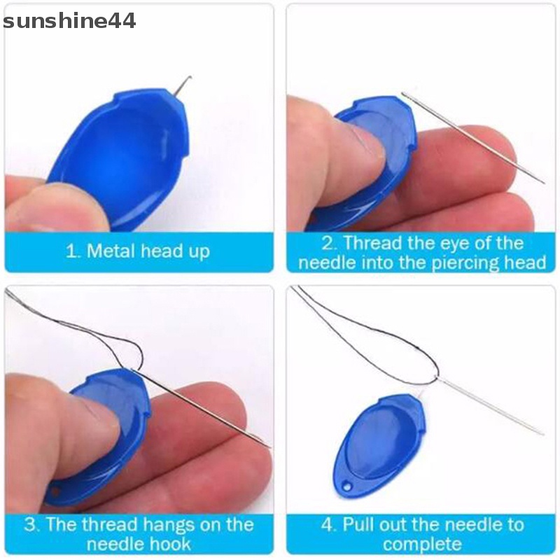 Sunshine Simple Threader 10PCS Penyisipan Jalur Kawat Alat Jahitan Jahit Tangan ID