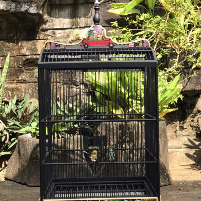 sangkar kenari, sangkar kenari kotak, sangkar kenari ukir