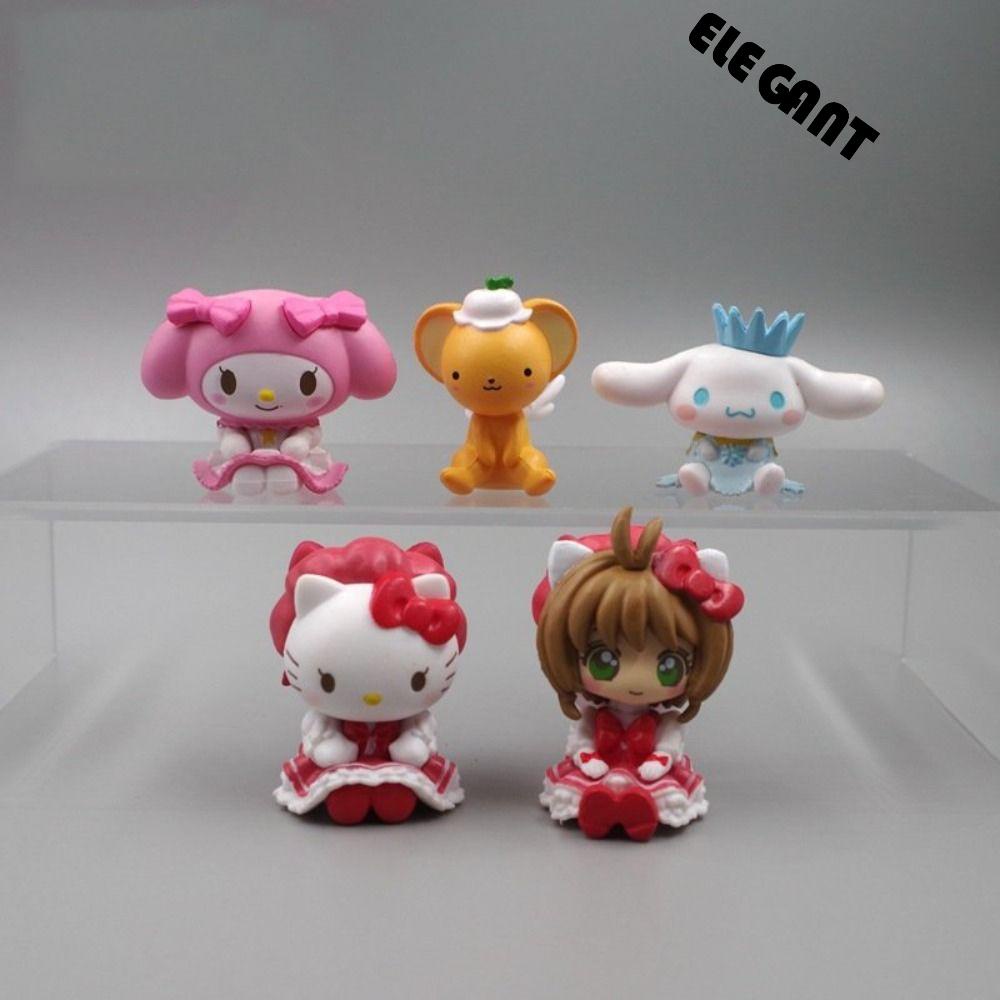 [Elegan] Kuromi Mainan Boneka Gadis Mainan Aksesoris Desktop Cardcaptor Sakura Ornamen Model Mainan Cinnamoroll Karakter Kartun