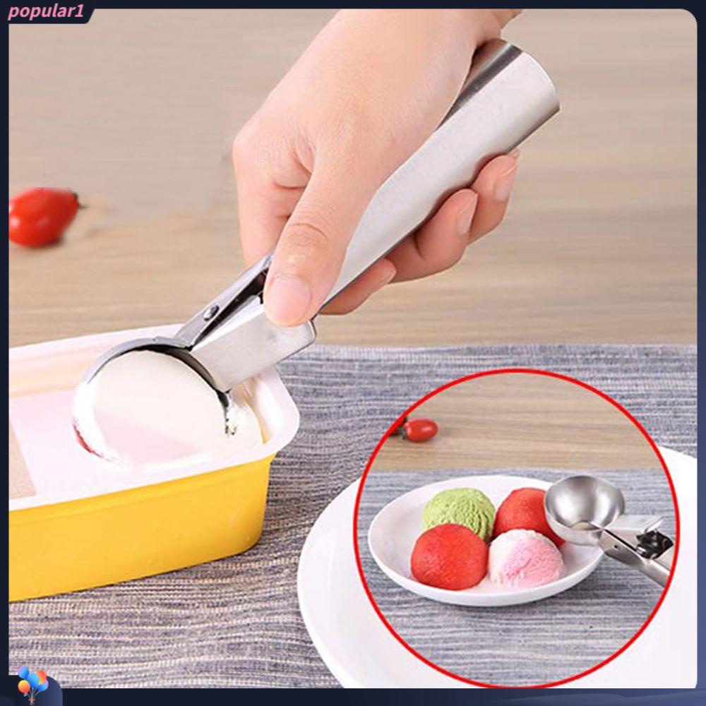Populer Ice Cream Scoop Home &amp; Living Pembuat Bola Es Rumah Tangga Stainless Steel