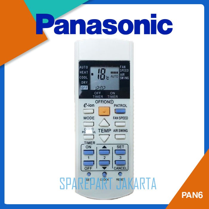 Elektronik Componen Remote AC Panasonic E-Ion Patrol