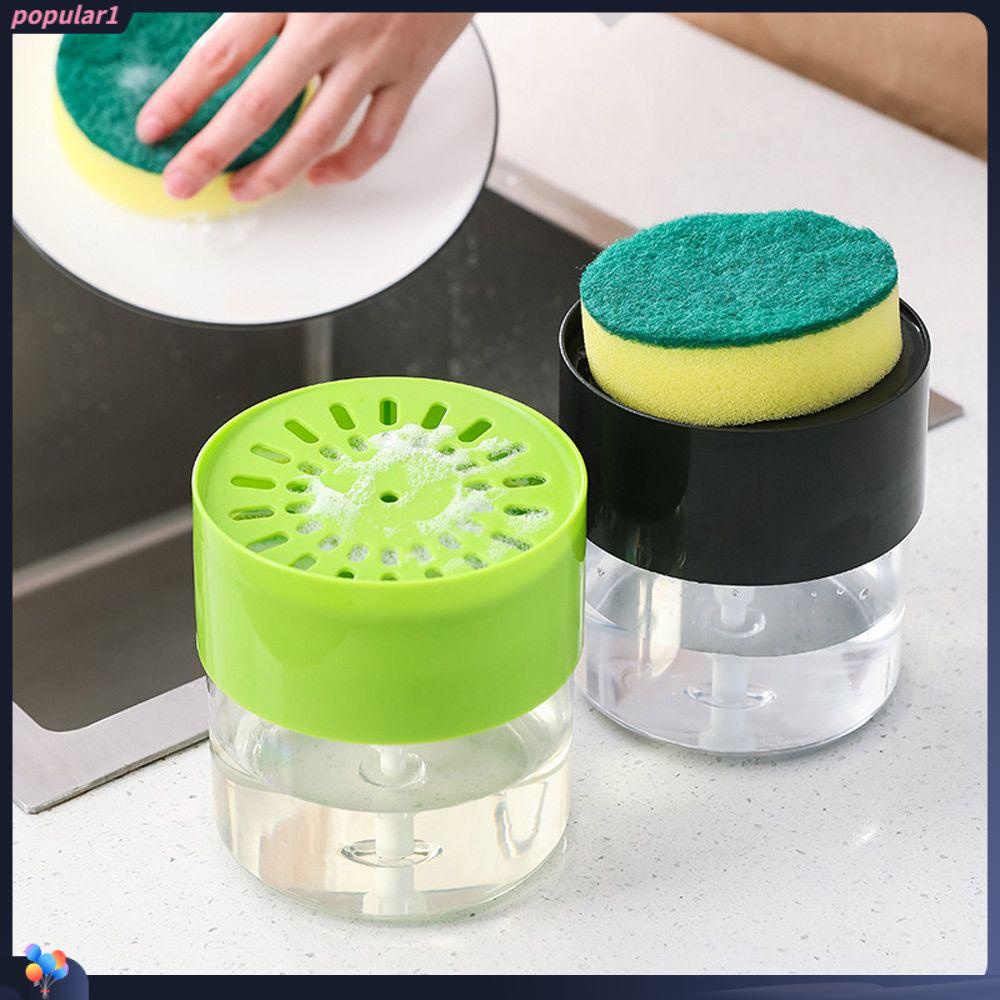Populer 500ML Soap Pump Dispenser Portable Isi Deterjen Double Layer Manual Tekan Cairan Pembersih Kotak