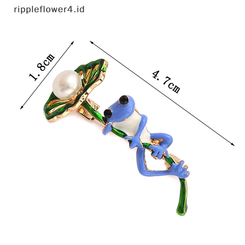 {rippleflower4.id} Kodok Hidup Memegang Balon Warna-Warni Bersepeda Katak Bros Hewan Kecil Bros~